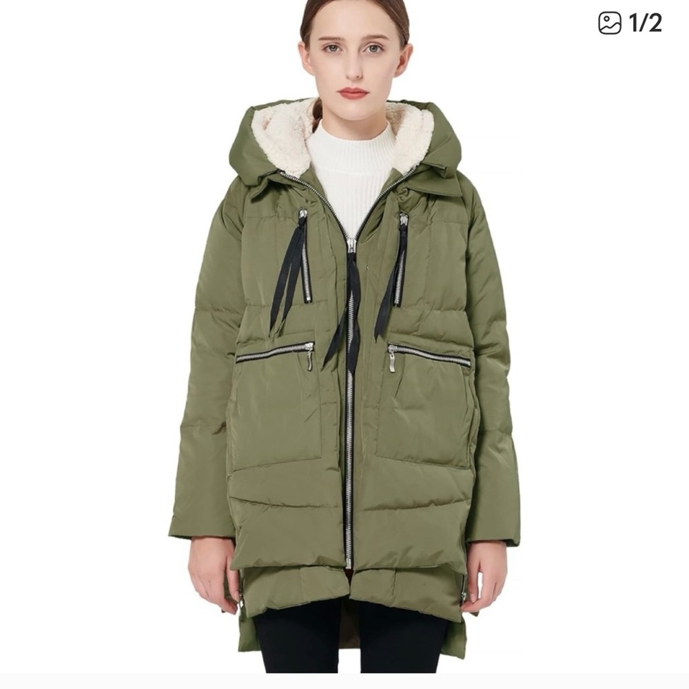 Oralay Green Hooded Women's Jacket